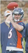  ?? DAVID ZALUBOWSKI/ASSOCIATED PRESS ?? Chad Kelly is expected to battle for a backup quarterbac­k spot with the Broncos.