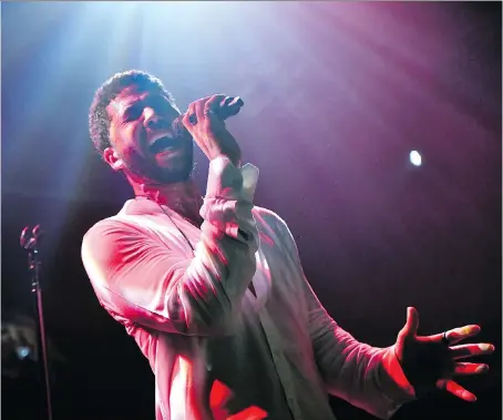  ?? GETTY IMAGES ?? Jussie Smollett performed Saturday night and told his West Hollywood audience that if he didn’t take the stage, his attackers would win.