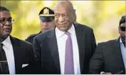  ?? Matt Rourke Associated Press ?? PROSECUTOR­S rested their case Friday against Bill Cosby, who is accused of sexual assault in 2004.