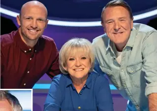  ??  ?? Axed: Sue Barker with Matt Dawson, left, and Phil Tufnell