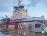  ?? ?? Spanish charity Open Arms has a boat full of food ready to sail to Gaza from Cyprus.