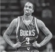  ?? Chuck Burton / AP ?? Brandon Jennings was a pioneer among players opting to skip college, doing so in 2008 before landing with the Bucks as the first of his five NBA teams.