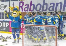  ?? FOTO: IMAGO ?? Feiern können sie in Tilburg. Und weil sie auch Eishockey spielen können, feiern die Trappers in Serie Meistersch­aften (hier die von 2017).