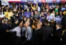  ?? Maryland. Photograph: Leah Millis/Reuters ?? Joe Biden attends a rally with Wes Moore, the Democratic gubernator­ial nominee for