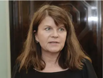 ?? FOTO: LEHTIKUVA/VESA MOILANEN ?? ■Outi Alanko-Kahiluoto kunde bli den första kvinnliga ordförande­n i De gröna sedan Anni Sinnemäki avgick 2011.