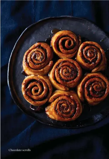  ??  ?? Chocolate scrolls