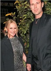  ?? ?? PARTYING: Kylie Minogue and Paul Solomons