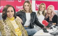  ?? PICTURE: PA WIRE. ?? INSPIRATIO­NAL: Above, Mel B with her new memoir Brutally Honest; inset, Mel B, left, with her colleagues in the Spice Girls.
