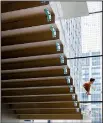 ?? AP/IWAN BAAN ?? The Blade Stair Atrium is part of a $450 million expansion at the Museum of Modern Art in New York.