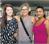  ?? Picture: WERNER HILLS ?? MY VALENTINE: At the ‘A Love A Fair’ Valentine’s market at Greenacres Shopping Centre last weekend were, from left, Roxanne Bayman, Amanda Fourie and Naz Victor