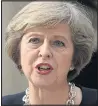  ??  ?? DELAY: Theresa May