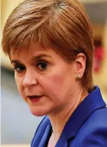  ??  ?? Announceme­nts: Nicola Sturgeon