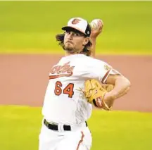  ?? JULIO CORTEZ/AP ?? Orioles starting pitcher Dean Kremer struggled in his spring training appearance against the Red Sox on Thursday.