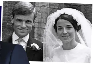  ??  ?? 53 years together : Jeffrey and Mary today. Inset: The couple on their wedding day in 1966