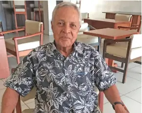  ?? Photo: Shratika Naidu ?? Fiji Labour Party leader Mahendra Chaudhry in Labasa.