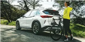  ??  ?? El QX50 viene equipado con un motor turbo de 2.0 litros.