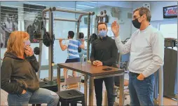  ?? CEDOC PERFIL ?? VISITA.
El ex ministro del Interior estuvo en su gym de La Plata.