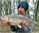  ??  ?? Scott Cordingley banked this 6lb 2oz chub from the River Thames near Oxford.