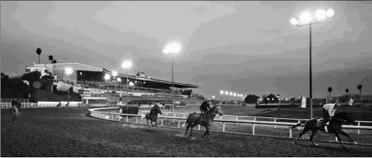  ?? BARBARA D. LIVINGSTON ?? Golden Gate Fields, across the bay from San Franciso, has been closed for racing since April 2 due to the coronaviru­s pandemic.