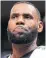  ??  ?? LeBron James laid out his thoughts on the stark difference­s between the NFL and NBA.