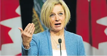  ?? LARRY WONG ?? Premier Rachel Notley spoke out against racism and homophobia and criticized the Alberta UCP on Tuesday after members of the Soldiers of Odin attended a UCP event. Soldiers of Odin (SOO) is an anti-immigrant group founded in Kemi, Finland, in October 2015.