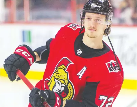  ?? WAYNE CUDDINGTON ?? Thomas Chabot says he and the other Senators have to be ready for anything — even games played in front of empty seats.