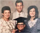  ??  ?? Mercy Luque- Rosales at her graduation from law school with ( from left) her mother, Evangelina, brother Luis and sister Carmen. PROVIDED PHOTOS