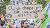  ?? FOTO: WWW.IMAGO-IMAGES.DE ?? Weltweit demonstrie­ren Menschen für mehr Klimaschut­z. Die Bundesregi­erung will den Klimawande­l nun mittels eines Klimaclubs bekämpfen.