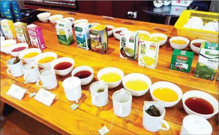  ?? THE NATION ?? Asian School of Tea lecturer Souvik Nandy says tea is very harmonisin­g and a good reason to communicat­e.