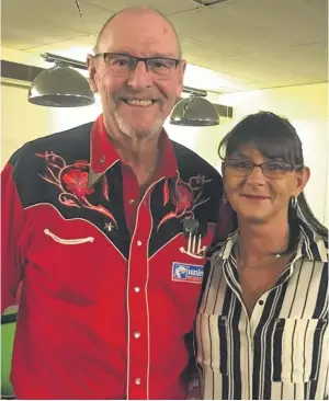  ??  ?? Canterbury’s East Station Snooker Club played host to former World darts champion Bob Anderson. The Limestone Cowboy, who was world No.1 for three years, in the 1980s played 14 local players hoping to grab some glory against one of the sport’s legends....