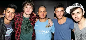  ??  ?? Hitmakers... from the left, band members Siva, Jay, Max, Tom and Nathan