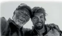  ?? SUPPLIED ?? New Zealand mountainee­r Marty Schmidt, left, and his son Denali, were likely killed by an avalanche while climbing K2 in 2013.