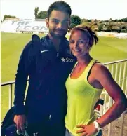  ??  ?? Virat Kohli and Danielle Wyatt.