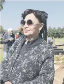  ?? Picture: Tracy Lee Stark ?? REMEMBERIN­G. The leader of the 1956 women’s march Sophie de Bruyn, spoke about Winnie’s death.