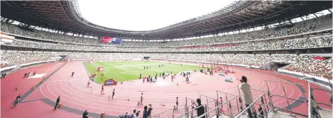  ??  ?? Photo shows a general view of the National Stadium, the venue for Tokyo 2020 Olympic Games athletics and para-athletics events.