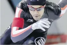  ?? LEAH HENNEL ?? Speedskate­r Gilmore Junio won his 500-metre race Friday and he needs a win Saturday to make the World Cup team.