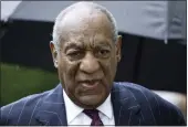  ?? MATT ROURKE — THE ASSOCIATED PRESS FILE ?? Bill Cosby arrives at the Montgomery County Courthouse in Norristown Pa.