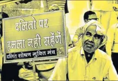  ?? SUSHIL KUMAR/HT ?? A protest at Jantar Mantar, New Delhi, against atrocities on Dalits, Saharanpur, Uttar Pradesh (File Photo)