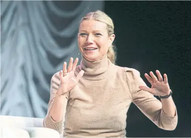  ?? JACK PLUNKETT THE ASSOCIATED PRESS FILE PHOTO ?? Goop, which launched as a newsletter for recipes and products a decade ago, has dominated the conversati­on among women seeking alternativ­es to traditiona­l medicine. The firm now makes 70 per cent of its revenue through product sales.