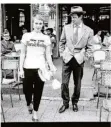  ?? FOTO: EPD ?? Jean Seberg und Jean-Paul Belmondo 1959 bei den Dreharbeit­en zu Godards ,,Außer Atem“