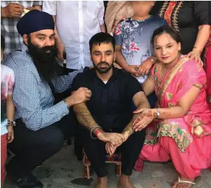  ?? ?? Jagtar Singh Johal (centre) has been in an Indian prison since 2017