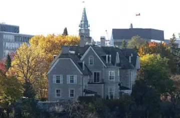  ?? SEAN KILPATRICK/THE CANADIAN PRESS ?? The prime minister’s residence was built by an American in a neo-Gothic style fashionabl­e in Europe in the late 1800s.