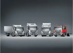  ??  ?? The expanded urban truck range was revealed by Scania recently.