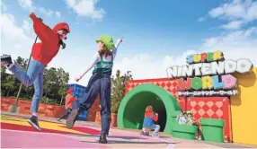  ?? STUDIOS UNIVERSAL ?? Super Nintendo World opened Thursday at Universal Studios Japan.