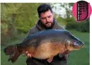  ??  ?? PUTTING 8kg of Sticky Krill boilies 120yd s out to an island on a Cambridges­hire syndicate saw James Clarke bag two twenties and two thirties, topped by this 39lb mirror.