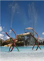  ?? Wilf Thorne ?? Life Time’s Cypress club has a resort-style pool with water slides, cabanas and poolside service.