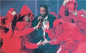  ??  ?? CANDIDATUR­AS. Kendrick compite en las categorías de canción del año y grabación del año.