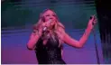  ??  ?? Mariah Carey on stage