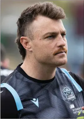  ?? ?? Glasgow Warriors back row Jack Dempsey in training