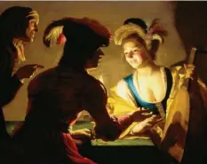  ?? Foto: © Centraal Museum Utrecht ?? Gerard van Honthorst setzte 1625 in seinem Gemälde „Die Kupplerin“ein ausladende­s Dekoleté in erhellende­s Licht.